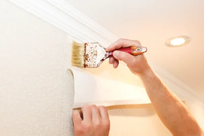 Pose de papier peint à Loubaut — revêtements muraux et toiles de verre